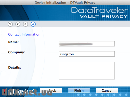 Подключение флешки с аппаратным шифрованием Kingston Vault Privacy к Mac OS X