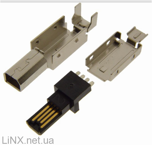 4 контакта на USB