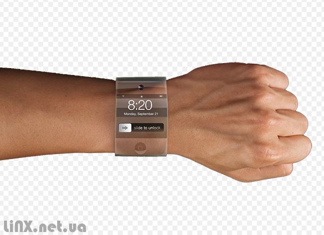 iWatch на руке прозрачные