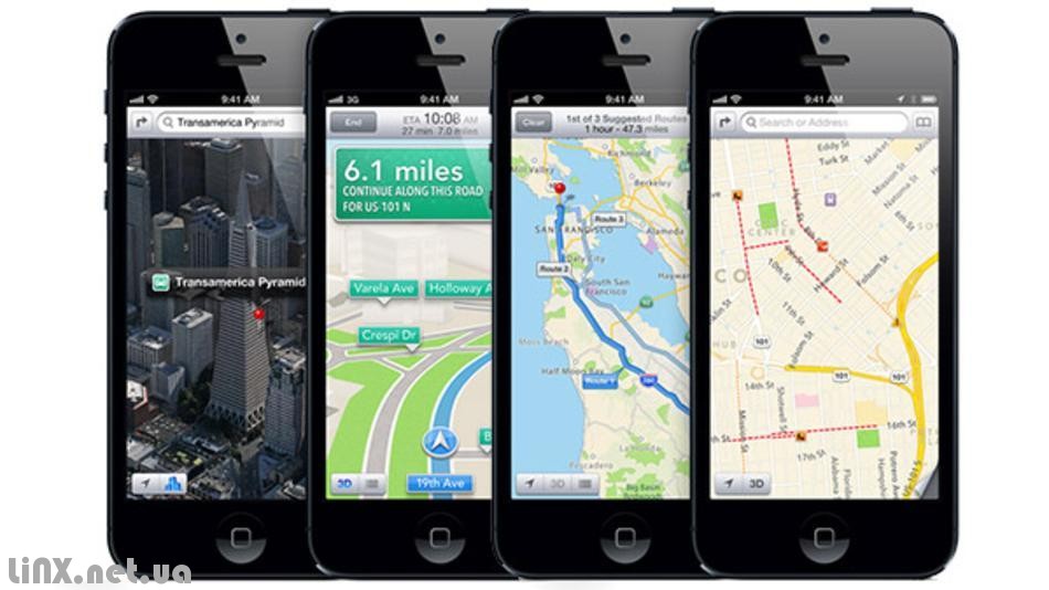 Google карты Apple карты и конкуренты